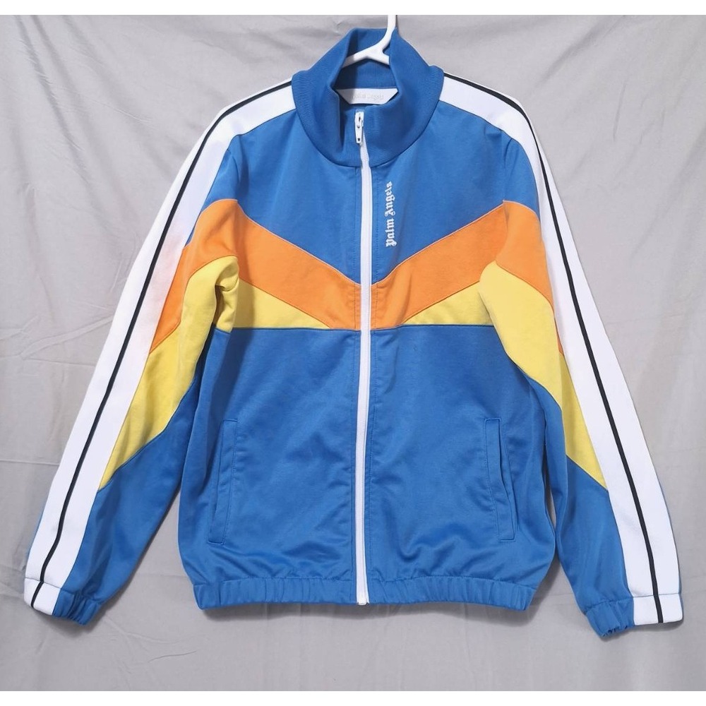 Palm Angels Colorblock Track Jacket Kids 10 Yellow Blue Orange Streetwear Italy